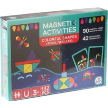 Manyetik Renkler ve Şekiller Yaratıcı Aktivite Seti (Stem Modeline Uygun) 132 Parça