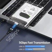 RADION CA-4430 Harici SSD ve HDD Disk Kutusu (Usb 3.0, Şeffaf)