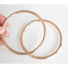 Çanta Aksesuar 7 cm Light Gold Renk Metal Çanta Sapı, Halka