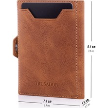 Trusador Verona Air Taba AirTag Yuvalı Kartlık Hakiki Deri Unisex Cüzdan Rfıd Korumalı Minimalist Erkek Kadın Hediyelik