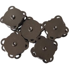 Çanta Aksesuar Örgü Çantaya Dikmeli Mıknatıs Füme Renk 5li Paket