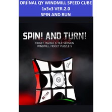 Qy Orıgınal 1X3X3 Stress Çarkı ve Profesyonel Magıc Speed Cube ( S Tıle)-Profesyonel Zeka Sabır Küpü