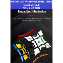 Qy Orıgınal 1X3X3 Stress Çarkı ve Profesyonel Magıc Speed Cube ( S Tıle)-Profesyonel Zeka Sabır Küpü