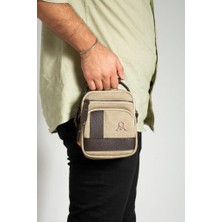 Erkek Postacı Çanta Elde Tutma Omuz Çantası 18*12 cm Çapraz Askılı Çanta Mega Çanta Kanvas Kumaş