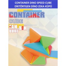 Dikdörtgen Dino Stıckersız Profesyonel Speed Cube -Zeka Küpü - Sabır Küpü - Muhteşem Bir Hediye
