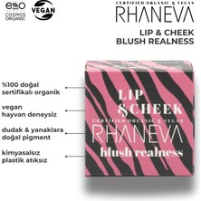 Rhaneva Lip And Cheek Blush Realness Vegan 9 gr