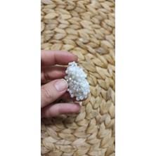BaharEli Yuvarlak Formda Kristal Boncuk İşlemesi Cevşen / Kolye / Nazarlık - Gelin Aksesuarı -Dualı