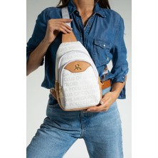 Kadın Body Bag Göğüs Çantası Vegan Deri 27*17 cm Günlük Kullanıma Uygun Suni Deri Badybag