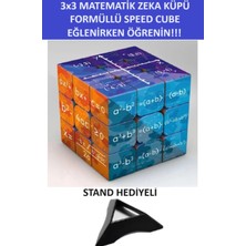 Matematik - Geometri Formüllü 3x3  Zeka Küpü-Speed Cube -Sabır Küpü- Matematiği Eğlenirken Öğrenin