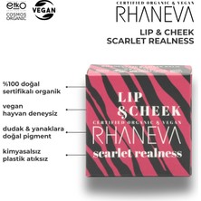 Rhaneva Lip And Cheek Scarlet Realness Vegan 9 gr