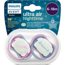 Nessiworld Philips Avent Ultra Air Gece Emzik 6-18 Ay Kız