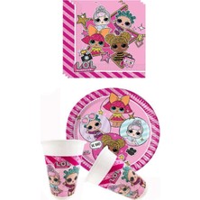 Rönesans Parti Rönesans Lol Bebek Suprise Lisanslı Tabak Bardak Peçete Doğum Günü Parti Seti