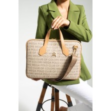 Baginn Kadın Laptop Çantası Evrak Çantası Tablet Çantası Mega Çanta 15.6 Inç Ebatlarına Kadar Uyumlu