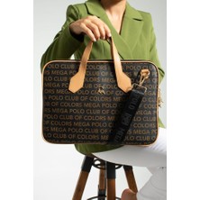 Baginn Kadın Laptop Çantası Evrak Çantası Tablet Çantası Mega Çanta 15.6 Inç Ebatlarına Kadar Uyumlu