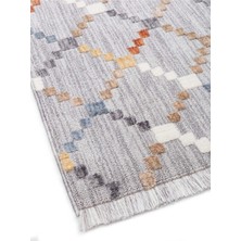 Broadway Iskandinav Salon Halısı Mutfak Halısı Yolluk Bukle Dokuma Halı Geometrik Multi Br-01
