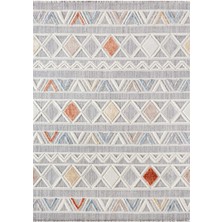 Broadway Iskandinav Salon Halısı Mutfak Halısı Yolluk Bukle Dokuma Halı Geometrik Multi Br-04
