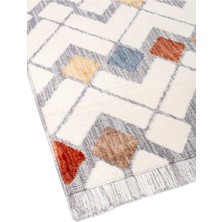 Broadway Iskandinav Salon Halısı Mutfak Halısı Yolluk Bukle Dokuma Halı Geometrik Multi Br-03