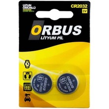 Orbus CR2032 3 Volt Lityum Para Pil (2li Paket Fiyatı)