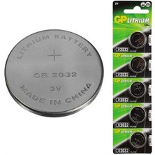 Gp CR2032 3 Volt Lityum Para Pil * GPCR2032-2CPU5 (GPPBL2032188)(5Lİ Paket)