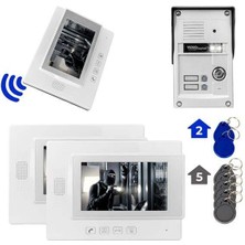 Powermaster 37T2 2 Daire 7 Nfc Destekli Görüntülü Kapı Zili Interkom Akıllı Ev Güvenliği Sistemi