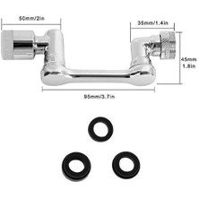 Sunup SN-20341 1080 Derece Dönebilen Musluk-Duş Başlığı