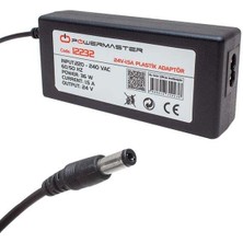 Powermaster PM-12232 24 Volt - 1.5 Amper 5.5*2.5 mm Uçlu Plastik Kasa Masaüstü Adaptör