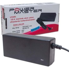 Powermaster PM-12232 24 Volt - 1.5 Amper 5.5*2.5 mm Uçlu Plastik Kasa Masaüstü Adaptör