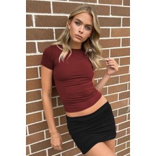 Fablair Bisiklet Yaka Basic Kısa Kollu Esnek  Body
