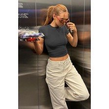 Fablair Bisiklet Yaka Basic Kısa Kollu Esnek  Body