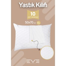 10 Adet Diamon Kapitone Antibakteriyel Fermuarlı Yıkanabilir Otel Lüks Yastık Kılıfı 50x70cm