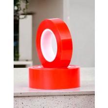 Luckyol Çift Taraflı Silikonlu 2 Metre Şeffaf Bant 18 mm X2M Su Geçirmez Süper Güçlü Montaj Band Vhb Akrilik