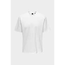Onsfred Lıfe Rlx Ss Tee Noos Erkek Beyaz T-Shirt - 22022532