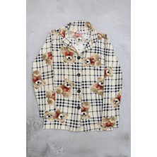 Gıronda 3-7 Yaş Süet Çocuk Pijama Takımı Bej - 19582.1913.