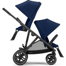 Cybex Gazelle S (Black Şasi) Ikiz Bebek Arabası (Navy Blue)