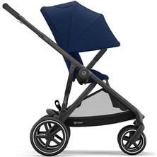 Cybex Gazelle S (Black Şasi) Ikiz Bebek Arabası (Navy Blue)