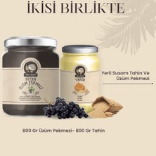 Yerli Susam Tahin 800GR-ÜZÜM Pekmezi 800GR Cam Kavanoz