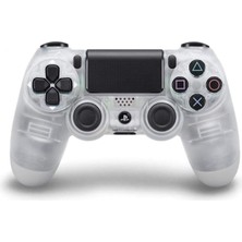 Ps4 Kablosuz Gamepad Garantili Joystick Yenilenmis Gamepad Controller - Şeffaf Beyaz