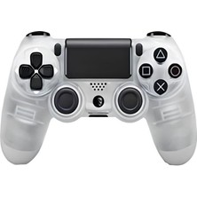 Ps4 Kablosuz Gamepad Garantili Joystick Yenilenmis Gamepad Controller - Şeffaf Beyaz