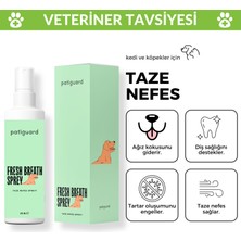 Patiguard Taze Nefes Spreyi 250ML Kedi Köpek Ağız Diş Bakım Sağlığı Koku Tartar Plak Önleyici Hijyen