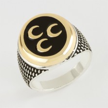 Feryal 3 Hilal Metal Erkek Yüzük