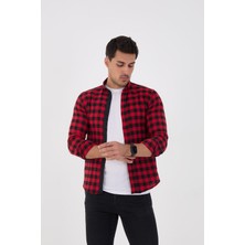 Jack Carısma Flanel Ince Oduncu Slim Fit Gömlek