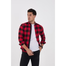 Jack Carısma Flanel Ince Damalı Slim Fit Gömlek