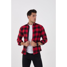 Jack Carısma Flanel Ince Damalı Slim Fit Gömlek
