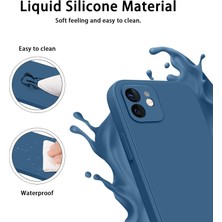 Fibaks Apple iPhone 12 Kılıf Kadife Lansman Soft Yumuşak Liquid Silikon Kamera Korumalı Kapak