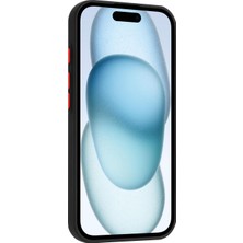 Fibaks Apple iPhone 16 Pro Max Kılıf Kamera Korumalı Kartlıklı Cüzdanlı Kırmızı Tuşlu Siyah Silikon Kapak