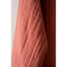 Terracotta Rengi 4 Kat Müslin Çocuk Bornoz