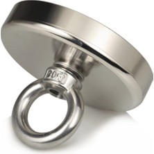 Dünya Magnet Süper Güçlü Halkalı Büyük Neodyum Pot Mıknatıs - 60MM Çap, Fishing Magnet, Kurtarma Mıknatısı