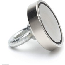 Dünya Magnet Süper Güçlü Halkalı Büyük Neodyum Pot Mıknatıs - 60MM Çap, Fishing Magnet, Kurtarma Mıknatısı