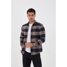 Jack Carısma Oduncu Ekose-Dama Slim Fit Erkek Gömlek