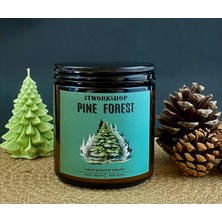 Stworkshop Pine Forest ve Vanilla Bliss: Doğadan Ilham Alan  Ahşap Fitilli Mum Seti 390GR Mum Içeren 2AD.AMBER Cam Kavanoz